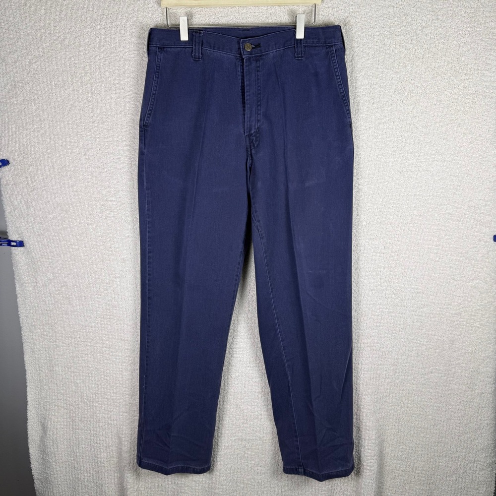 Mens Workrite 40x30 Work Pants‎ Blue Ultra Soft Casual Trousers